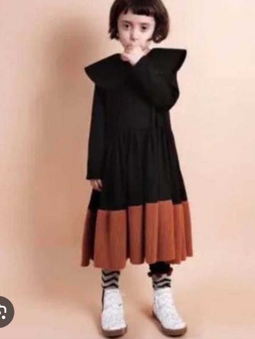 Wolf and Rita girl fall knit Fall Halloween dress